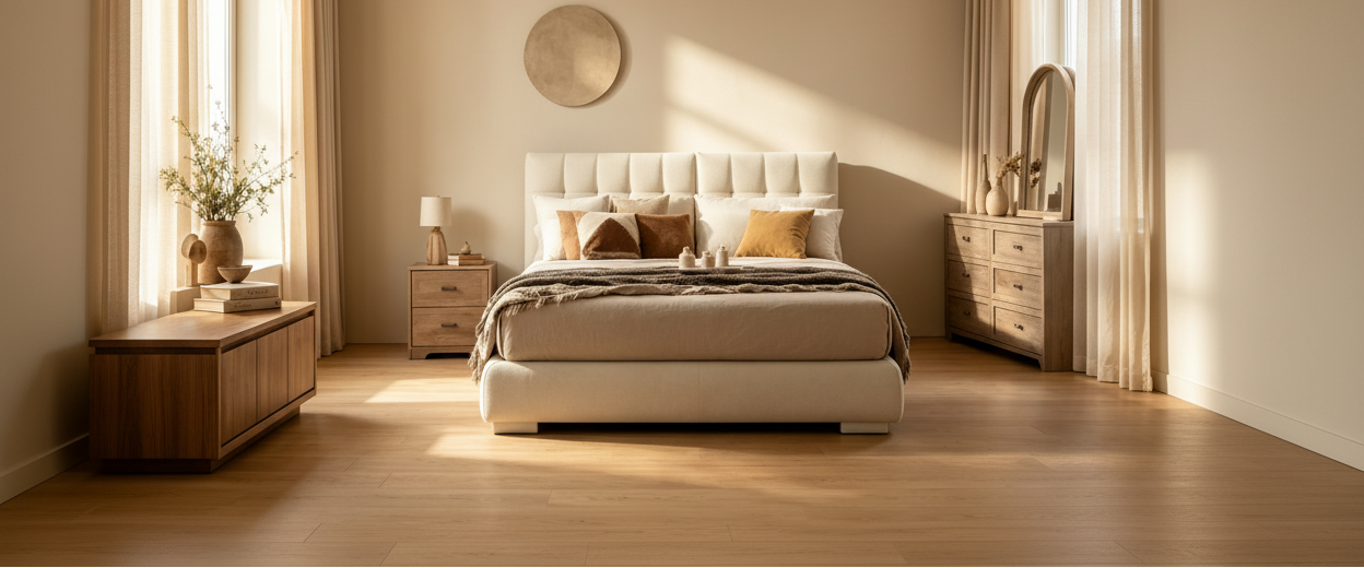 Lit plateforme de rangement pleine grandeur avec paniers