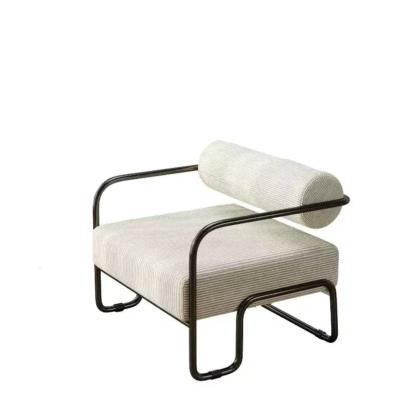 Fauteuil d'appoint moderne en fer de 68,5 cm, fauteuil confortable pour le salon et la chambre