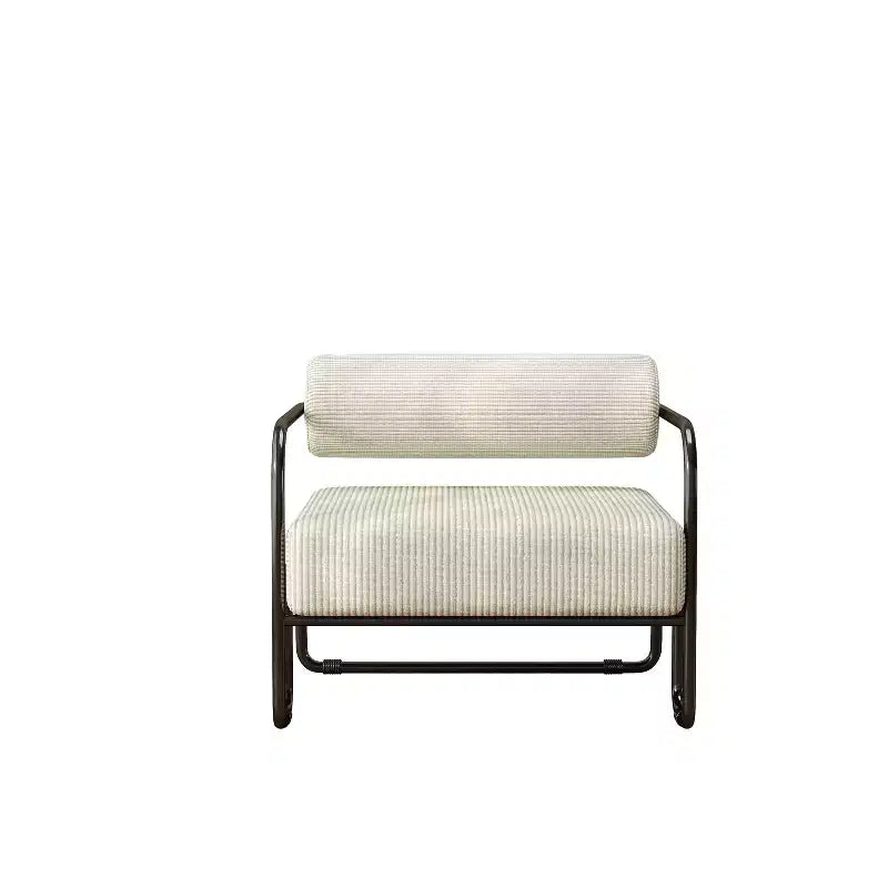 Fauteuil d'appoint moderne en fer de 68,5 cm, fauteuil confortable pour le salon et la chambre