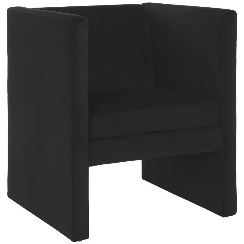 Fauteuil d'appoint en velours avec coussin amovible, vert olive