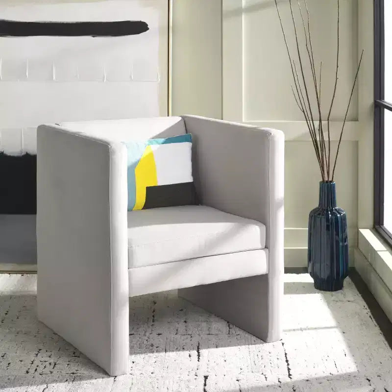 Fauteuil d'appoint en velours avec coussin amovible, vert olive