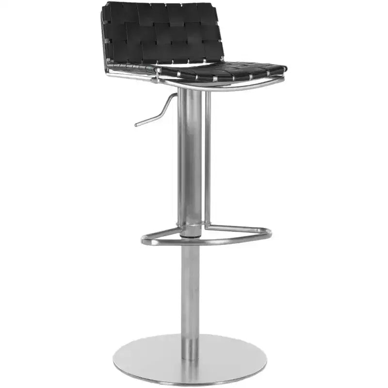 Tabouret de bar pivotant à vérin à gaz, noir