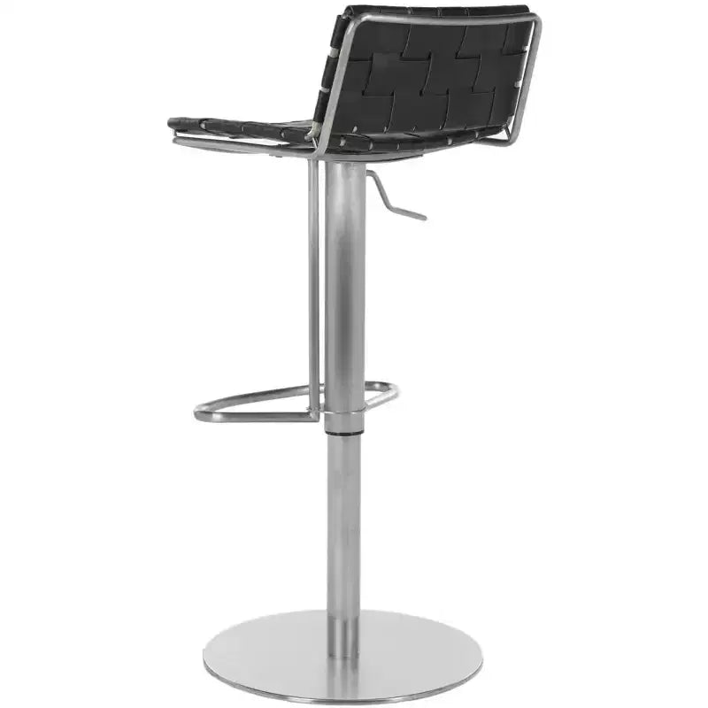 Tabouret de bar pivotant à vérin à gaz, noir