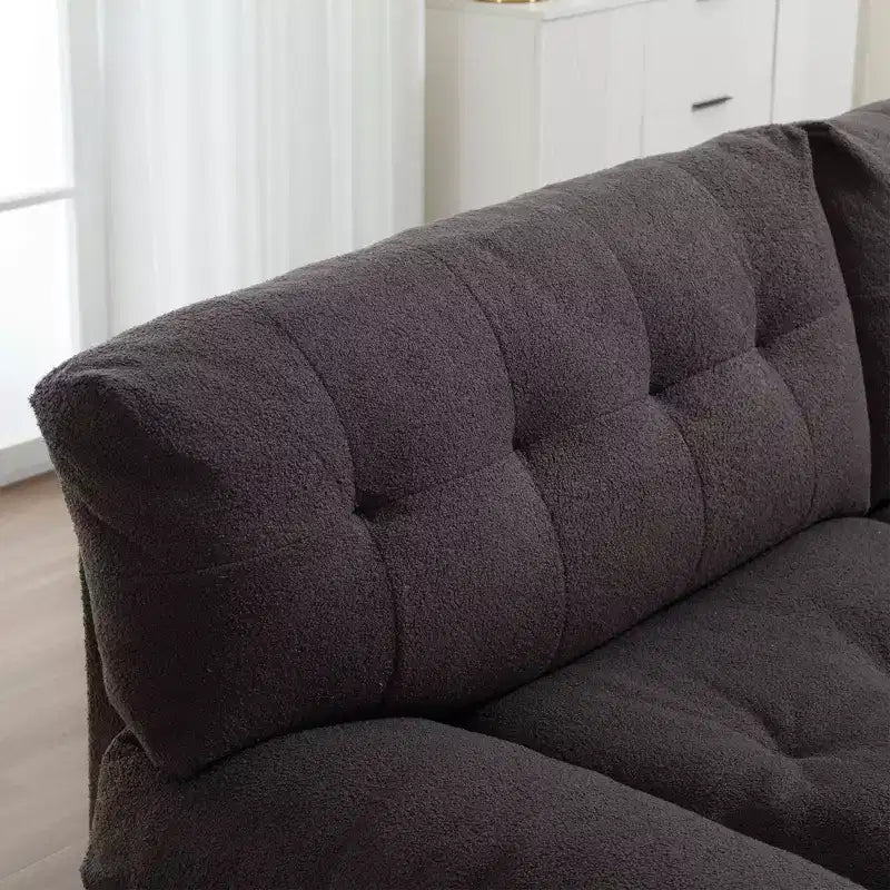 Canapé Cloud deux places 244 cm, rembourrage velours Teddy
