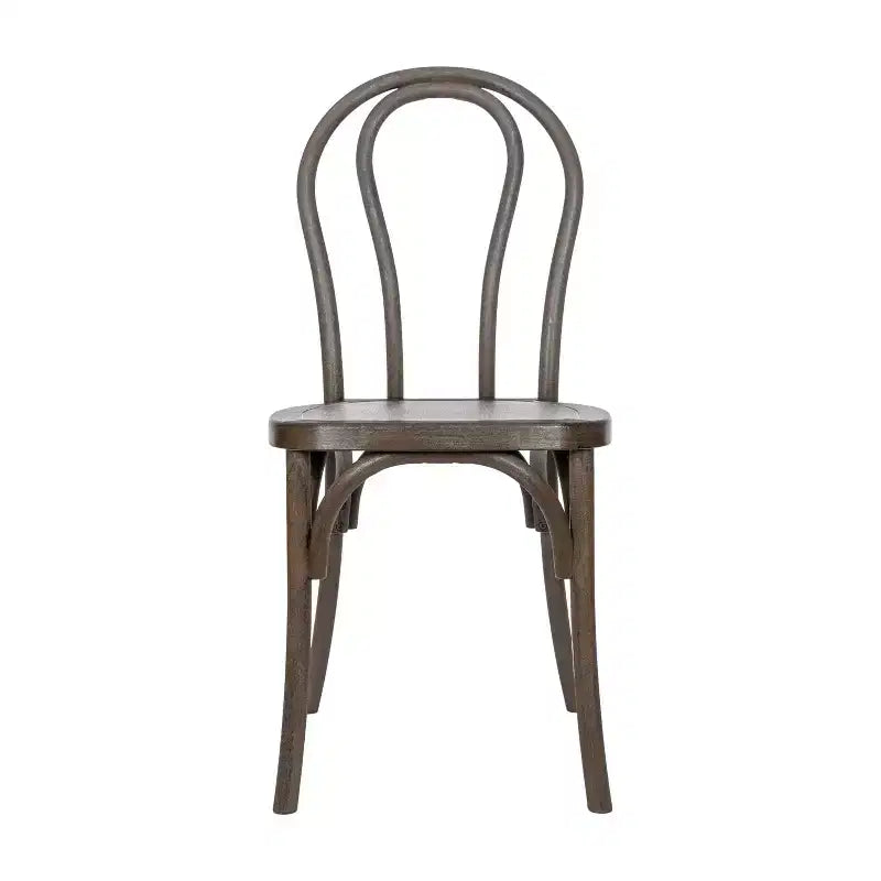 Lot de 2 chaises Thonet en résine aspect bois, pour usage commercial intérieur/extérieur