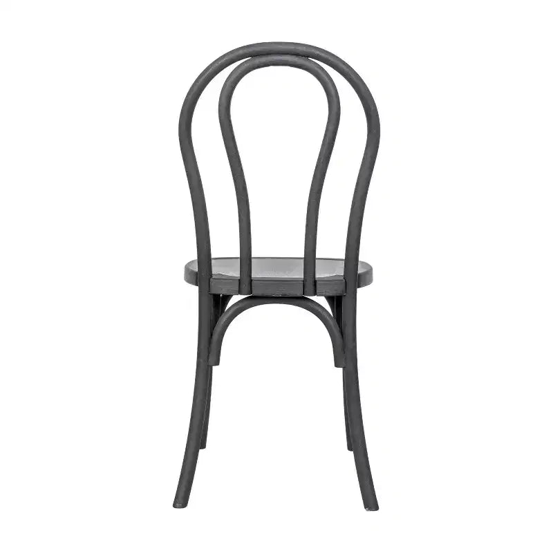 Lot de 2 chaises Thonet en résine aspect bois, pour usage commercial intérieur/extérieur