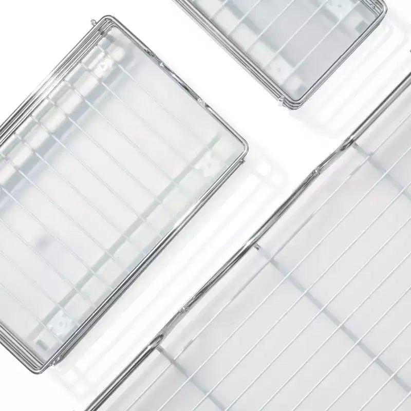 Doublure d'étagère en plastique rigide pour organisateur de placard coulissant, givré transparent