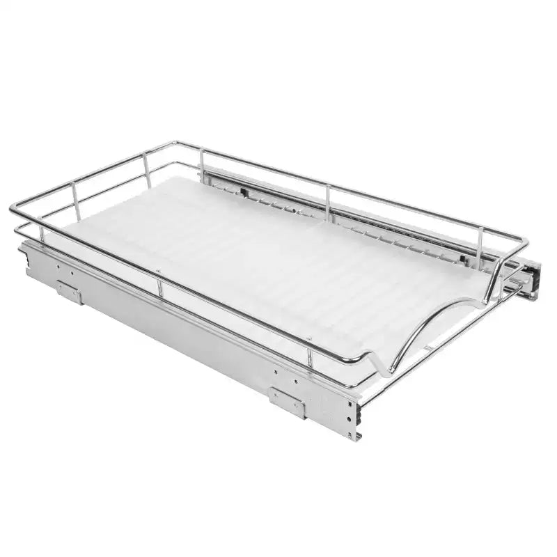 Doublure d'étagère en plastique rigide pour organisateur de placard coulissant, givré transparent