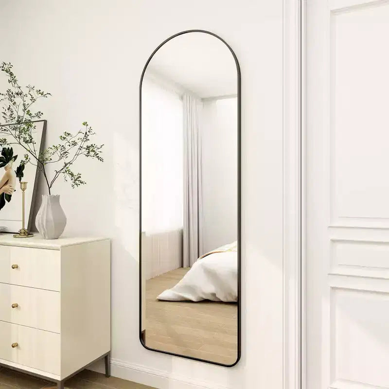 Miroir sur pied arqué moderne pleine longueur 64"x21"