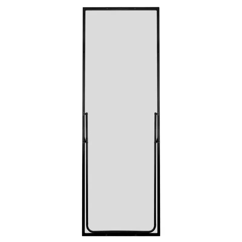 Miroir à poser carré en aluminium 64x21" avec béquille