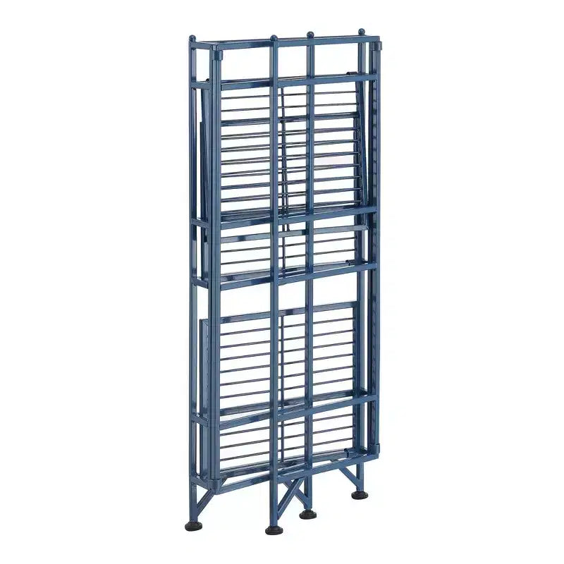 Étagère de rangement métallique pliable à 3 niveaux de 82,5 cm