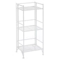 Étagère de rangement métallique pliable à 3 niveaux de 82,5 cm