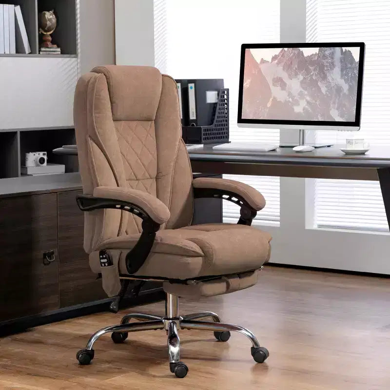 Chaise de bureau de massage directionnelle avec hauteur réglable, chauffage et repose-pieds