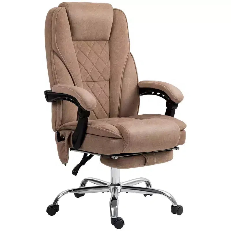 Chaise de bureau de massage directionnelle avec hauteur réglable, chauffage et repose-pieds