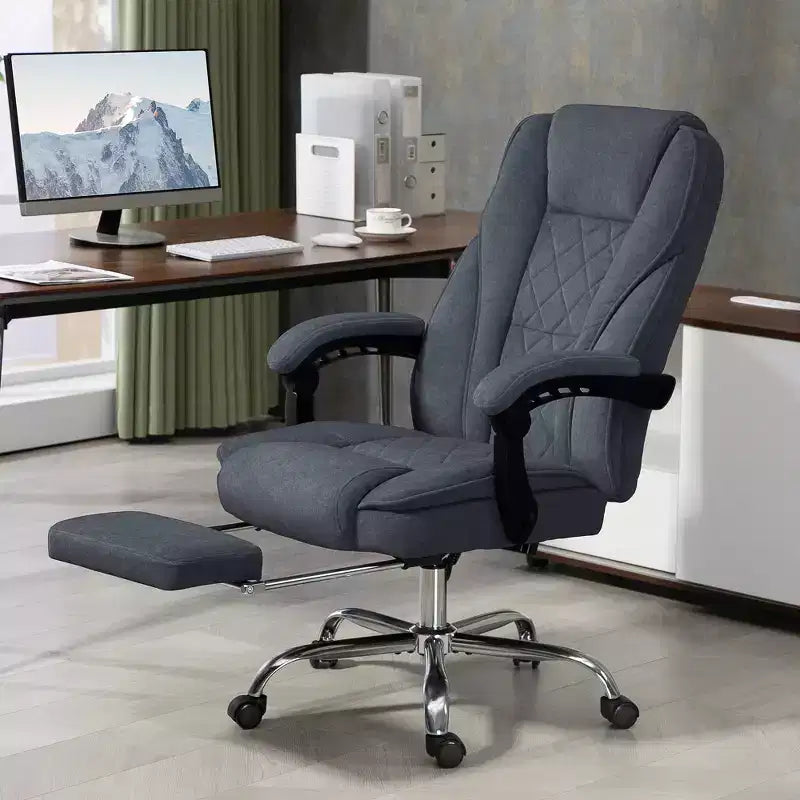 Chaise de bureau de massage directionnelle avec hauteur réglable, chauffage et repose-pieds