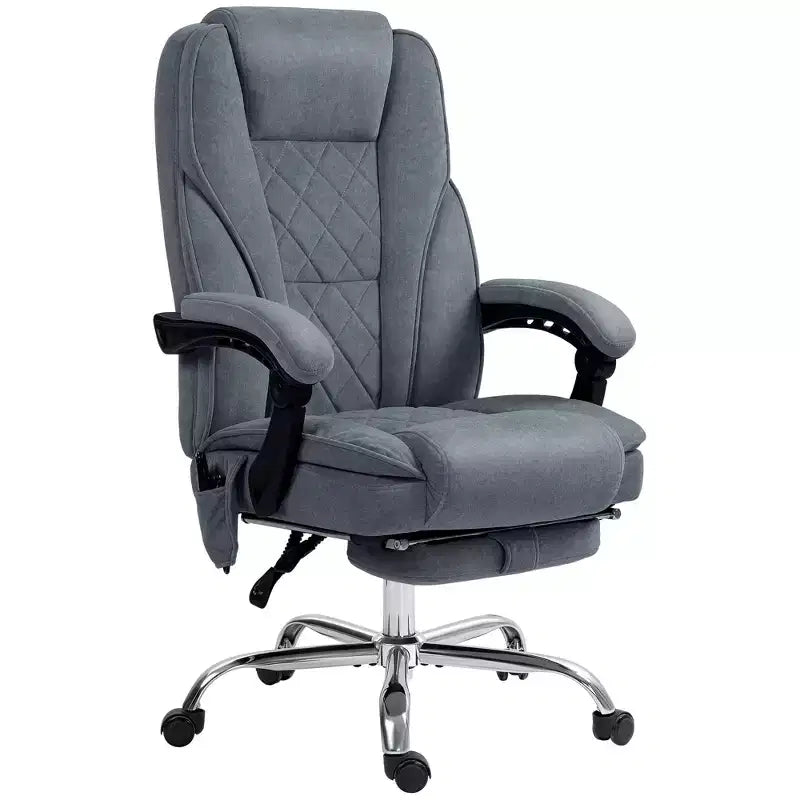 Chaise de bureau de massage directionnelle avec hauteur réglable, chauffage et repose-pieds