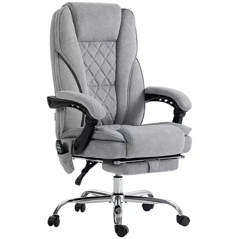 Chaise de bureau de massage directionnelle avec hauteur réglable, chauffage et repose-pieds
