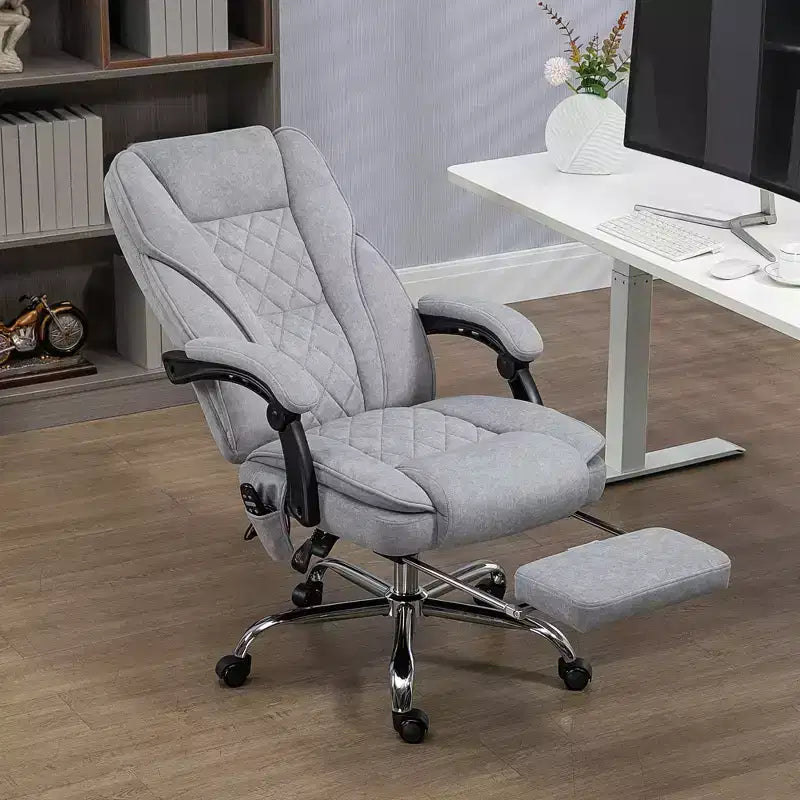 Chaise de bureau de massage directionnelle avec hauteur réglable, chauffage et repose-pieds