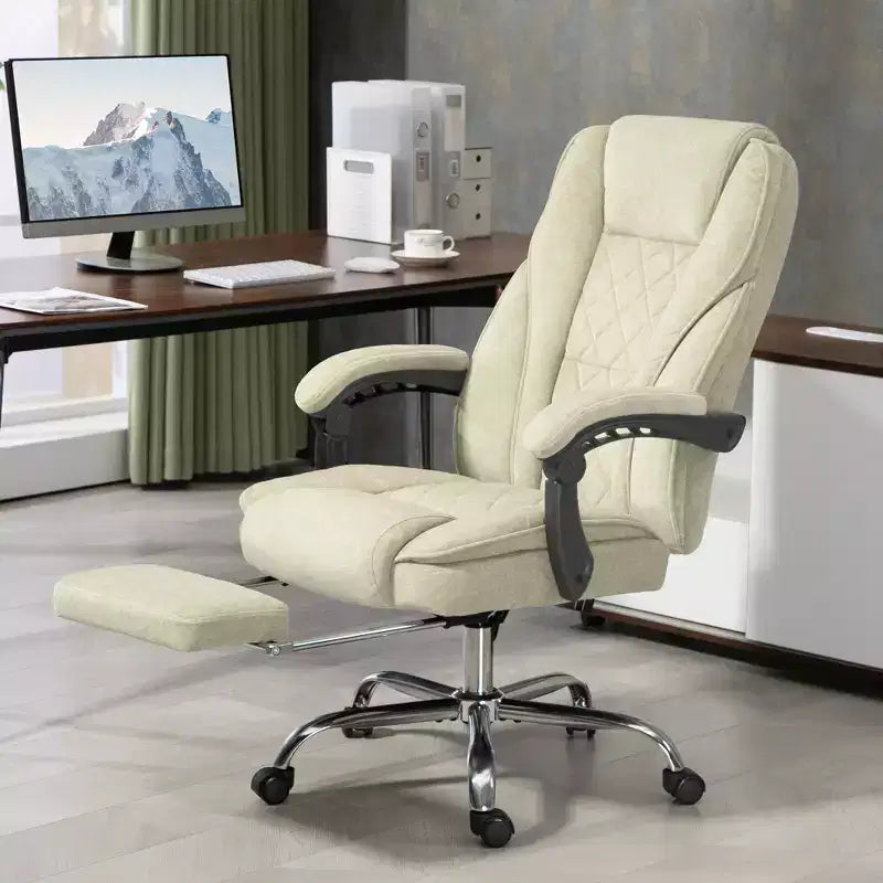 Chaise de bureau de massage directionnelle avec hauteur réglable, chauffage et repose-pieds