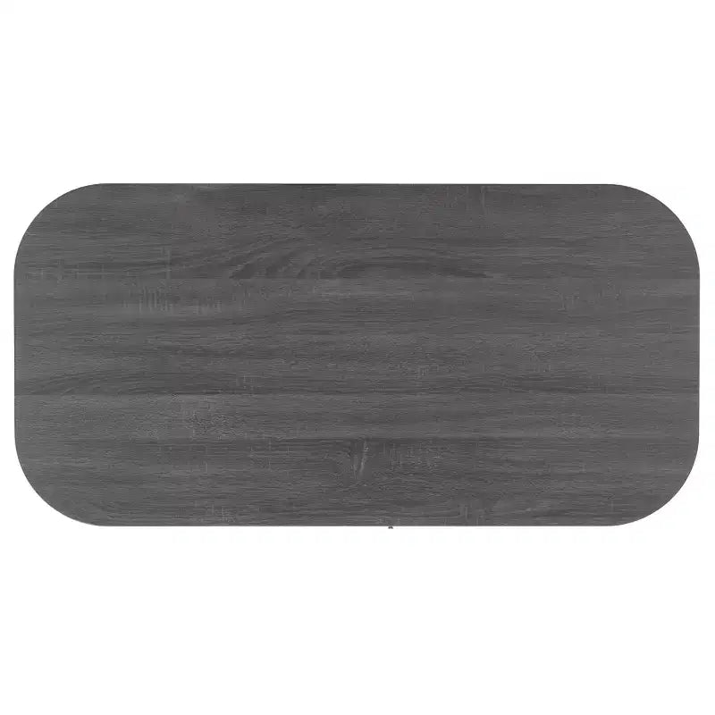 Table basse rectangulaire avec rangement et portes coulissantes