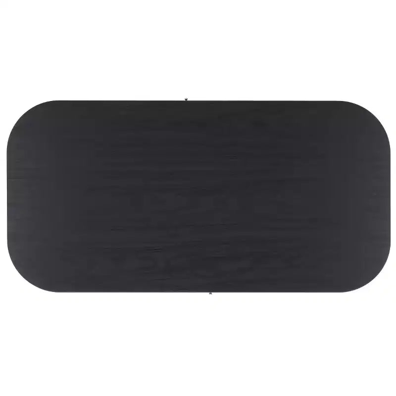 Table basse rectangulaire avec rangement et portes coulissantes