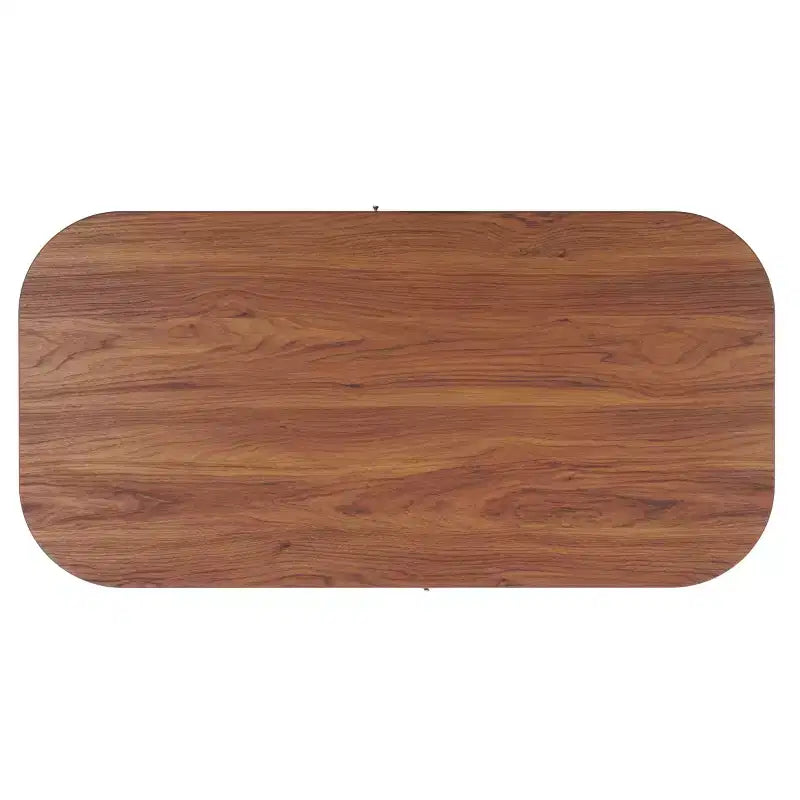 Table basse rectangulaire avec rangement et portes coulissantes