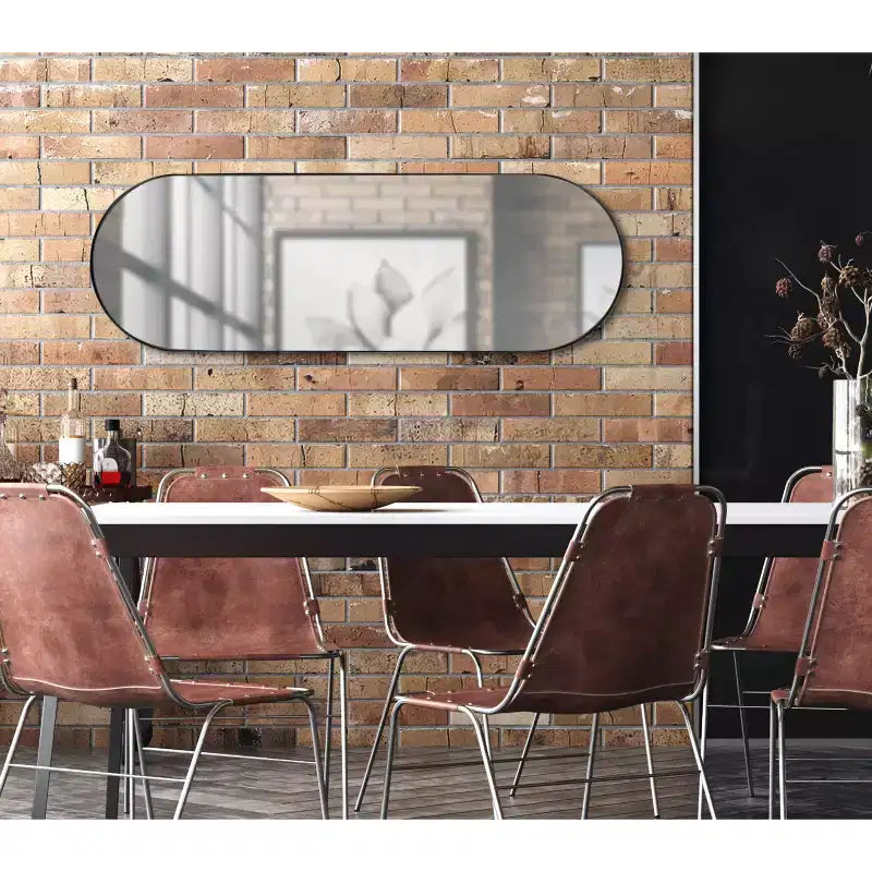 Miroir mural décoratif encadré capsule 40x120 cm