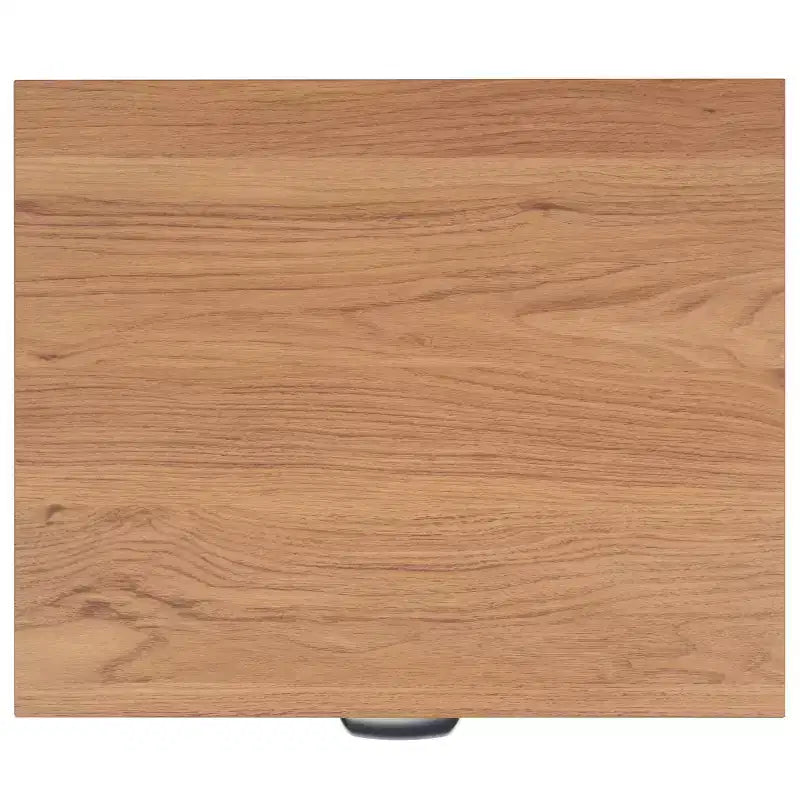 Table de chevet à 2 tiroirs en cannage de rotin, placage noyer