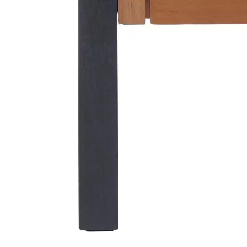 Bibliothèque étagère 3 tablettes 1 porte, Acajou/Charbon de bois