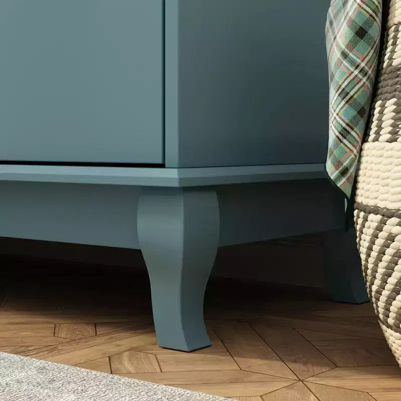 Commode 10 tiroirs, style vintage avec poignées métalliques