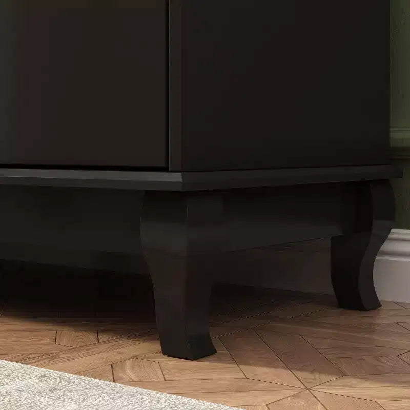 Commode 10 tiroirs, style vintage avec poignées métalliques