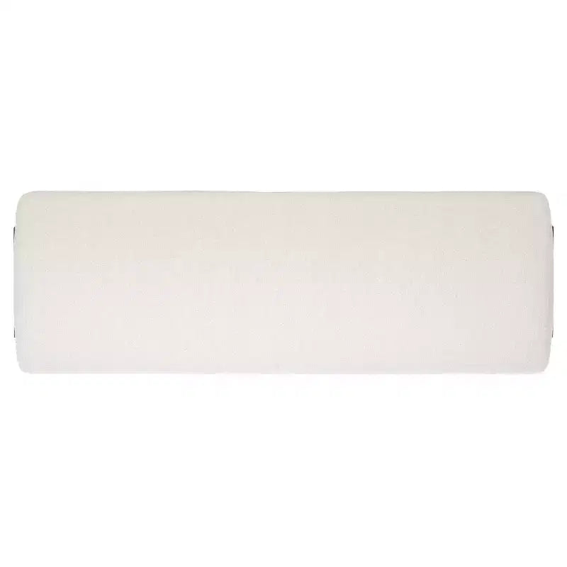 Banc rembourré, crème/noir, 2 places
