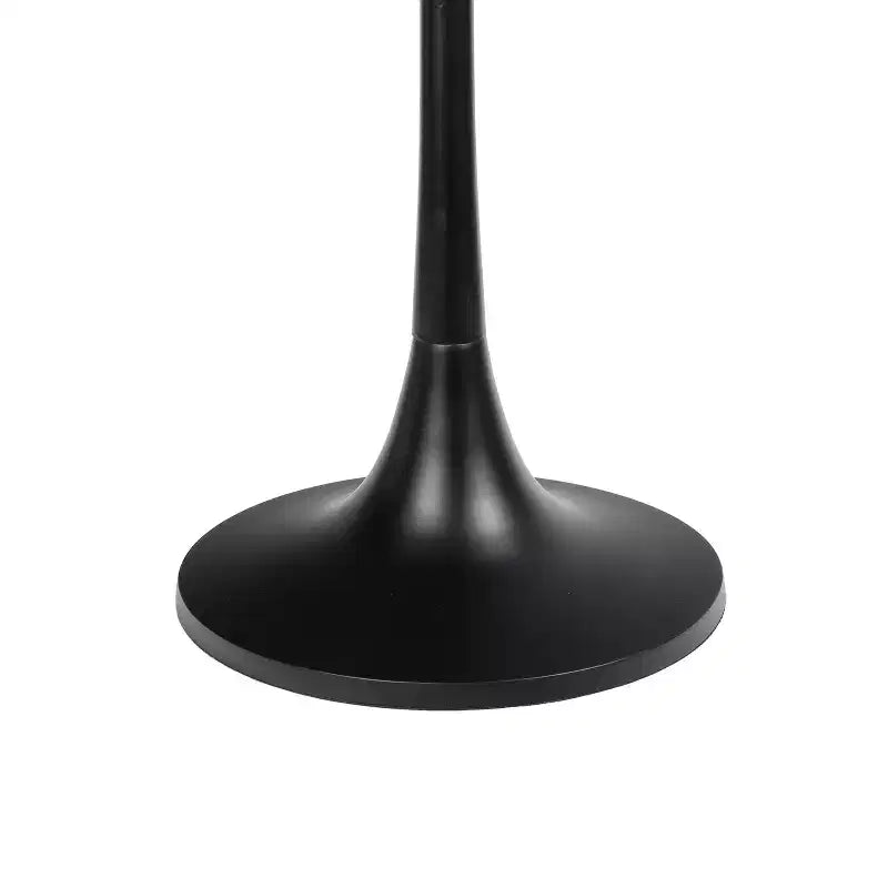 Table d'appoint ronde moderne bohème 63,5 cm en métal et résine incrustée