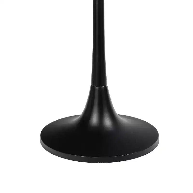 Table d'appoint ronde moderne bohème 63,5 cm en métal et résine incrustée
