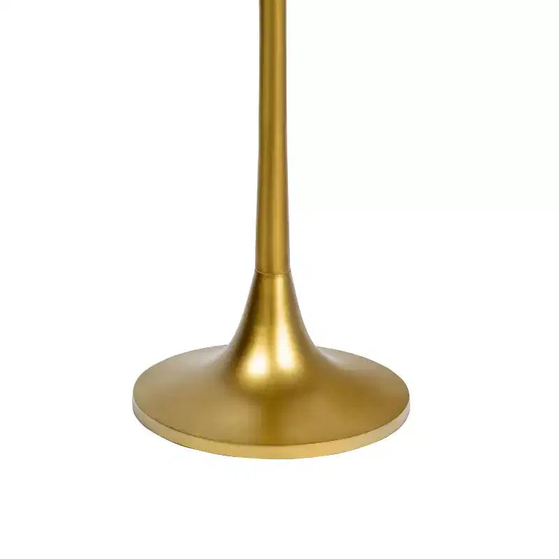 Table d'appoint ronde moderne bohème 63,5 cm en métal et résine incrustée